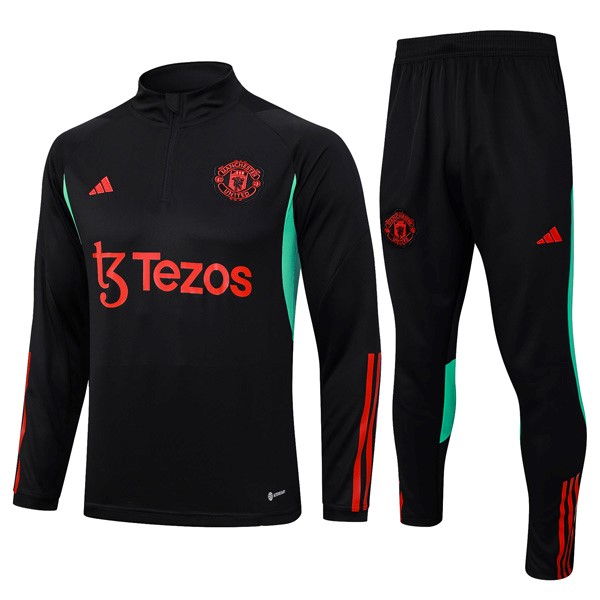 Sudadera De Training Manchester United 2024 Negro Rojo